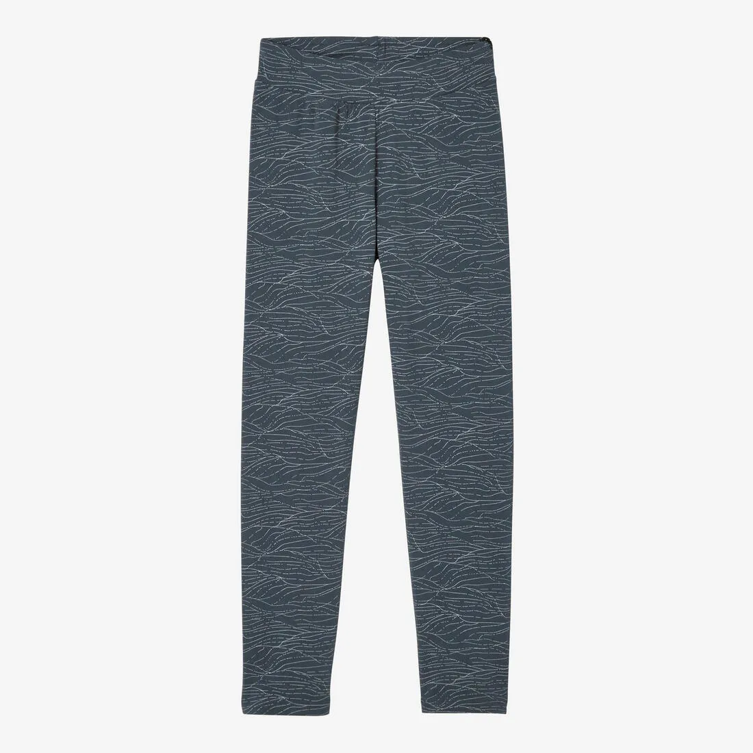 Women's Fitness 7/8 Leggings Fit  500 - Blue Print