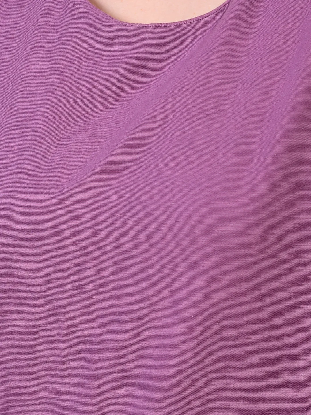 Women's Purple Linen Top