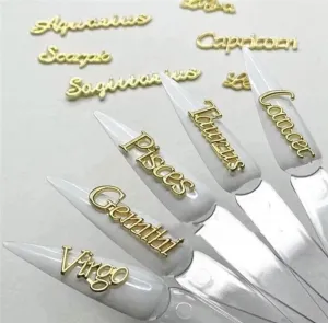 Zodiac Charms - Gold 12pc